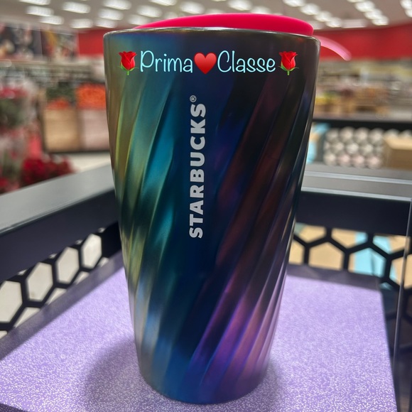 Starbucks Oil Slick Ion Ceramic Swirl Tumbler Double Wall Ceramic Cup 12oz NWT - Picture 13 of 13